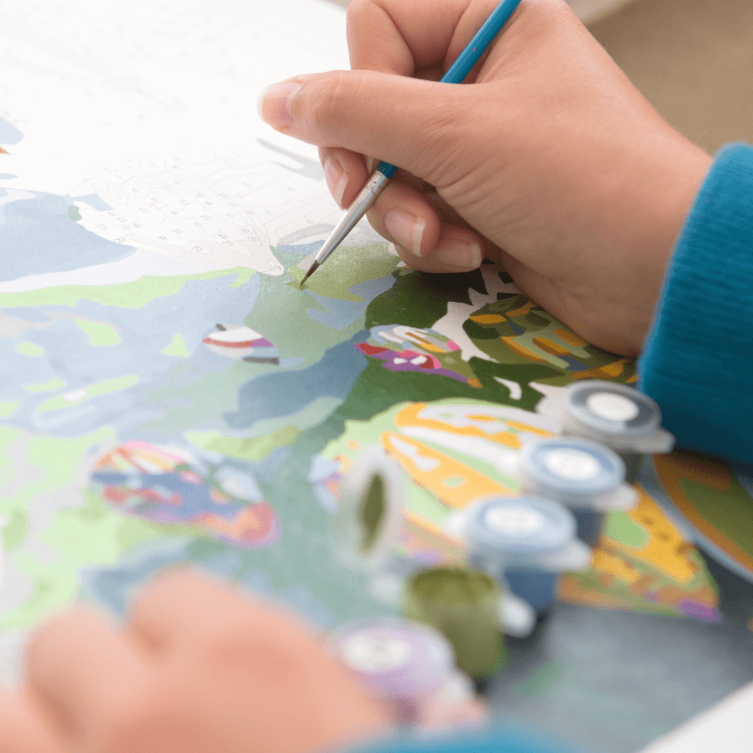 Malowanie po numerach – Twój własny pies (z ramą)