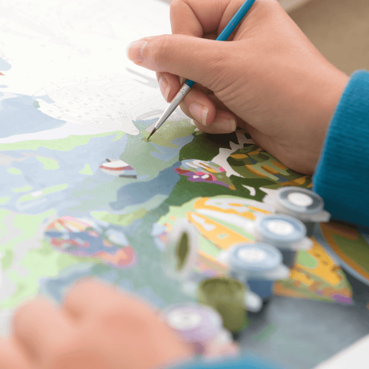 Malowanie po numerach – Twój własny pies (z ramą)