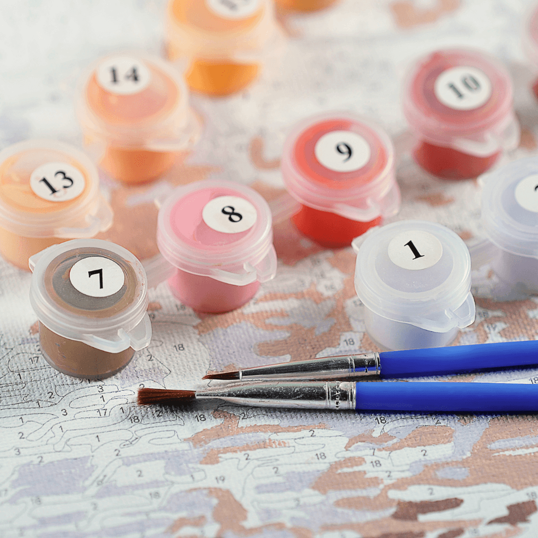 Malowanie po numerach – Twój własny pies (z ramą)