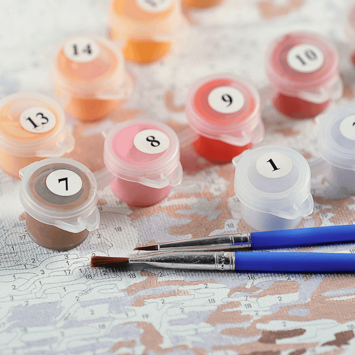 Malowanie po numerach – Twój własny pies (z ramą)